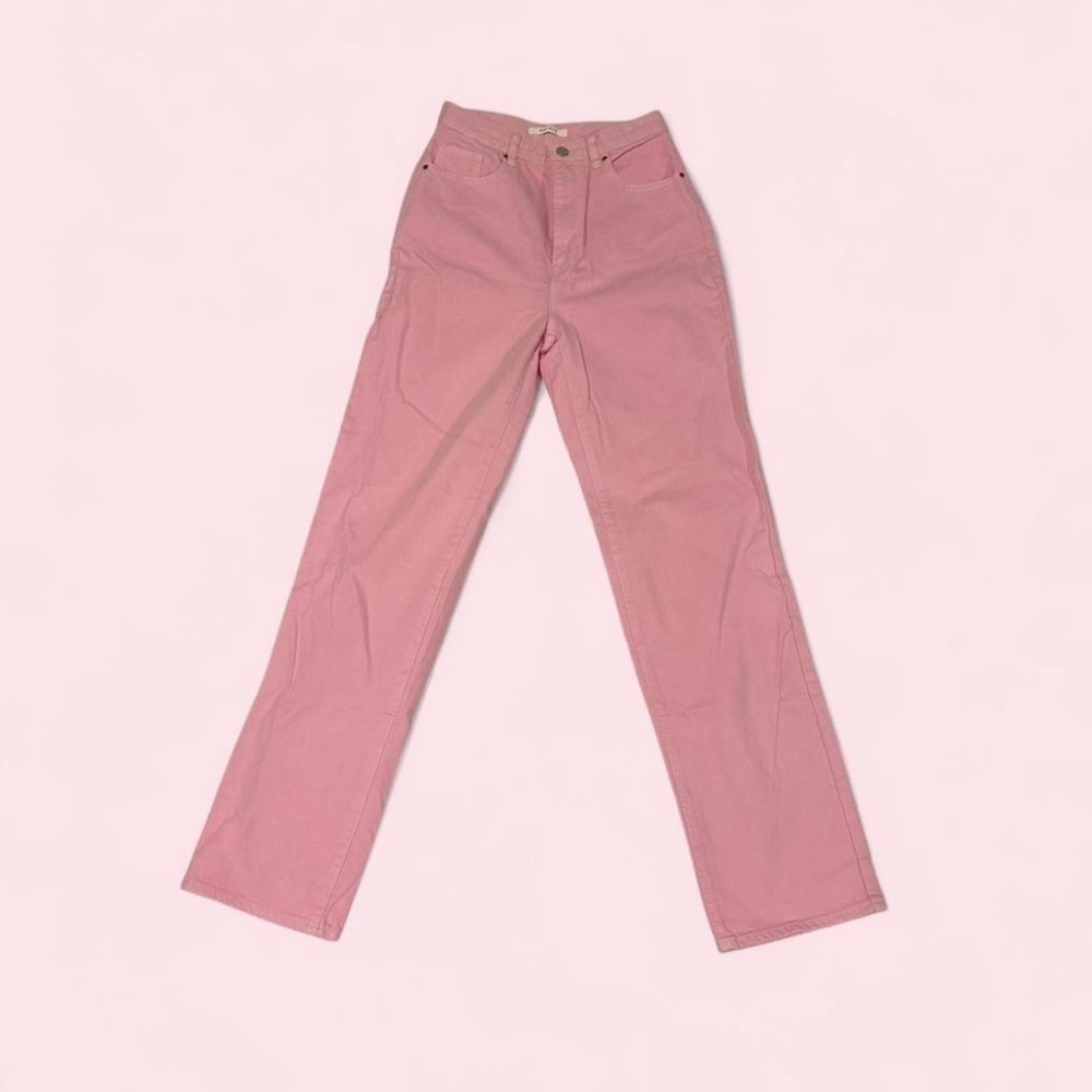 PacSun Straight Leg Jeans in Pink